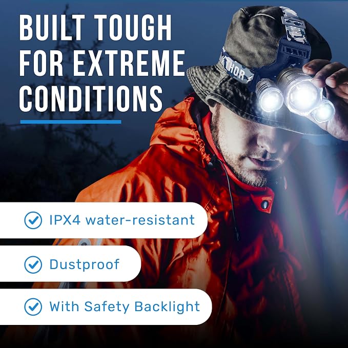 TDC Head Lamp Led Rechargeable Super Bright - Image 7