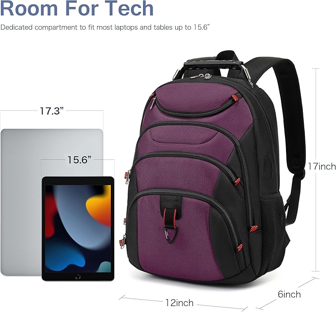 Boavan Laptop Backpack for men, 15.6 inch Laptop Bag - Image 5