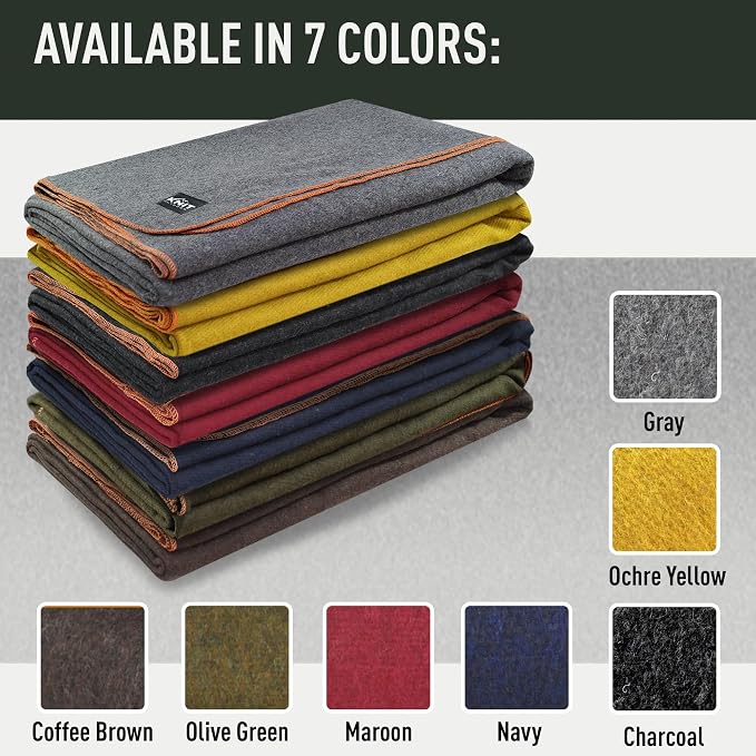 Large Military Wool Blanket - Image 4