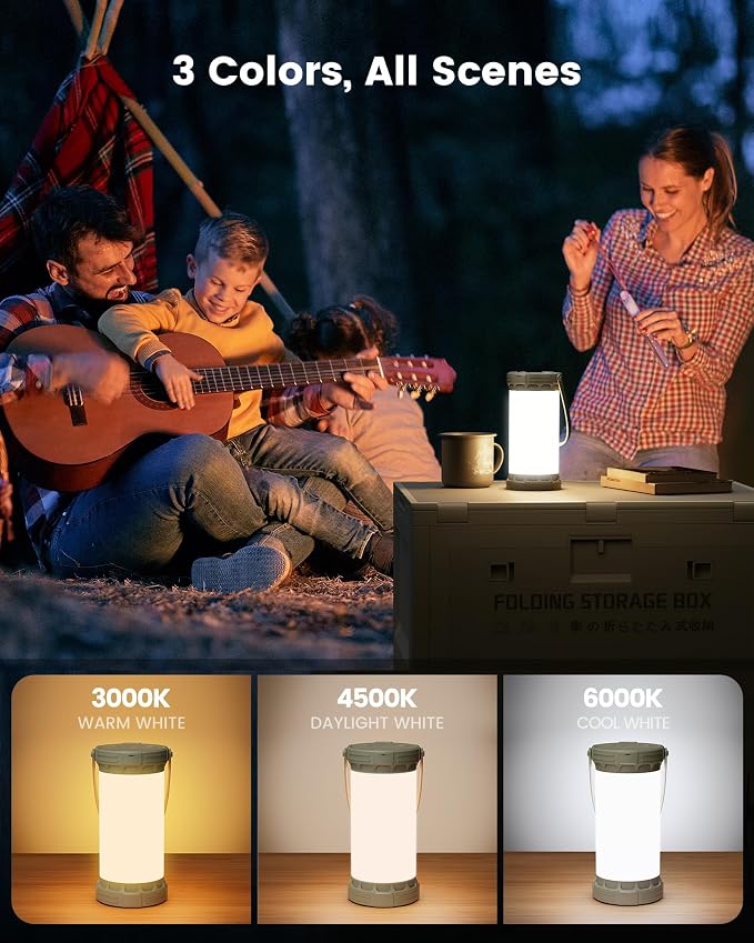 Glocusent 135 LED Ultra Bright Camping Lantern, 5000mAh Camping Lights - Image 4