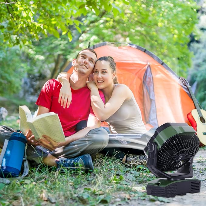 WESTTREE Camping Fan 20000mAh Rechargeable Battery Operated fan Outdoor Tent Fan - Image 7
