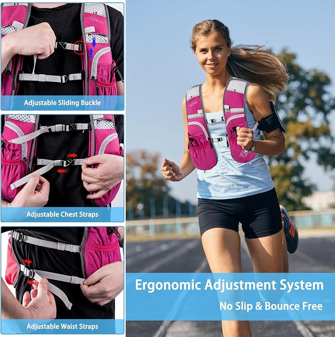 ITIEZY Running Vest for Women Men, 5L Hydration Backpack Lightweight Running - Image 4