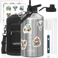 1 Gallon Water Bottle Insulated, BPA Free&Leak Proof, 128oz Stainless Steel by Watersy