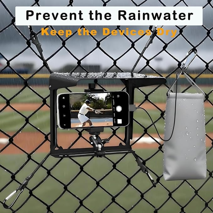 Cell Phone Fence Mount with Shade - Image 5