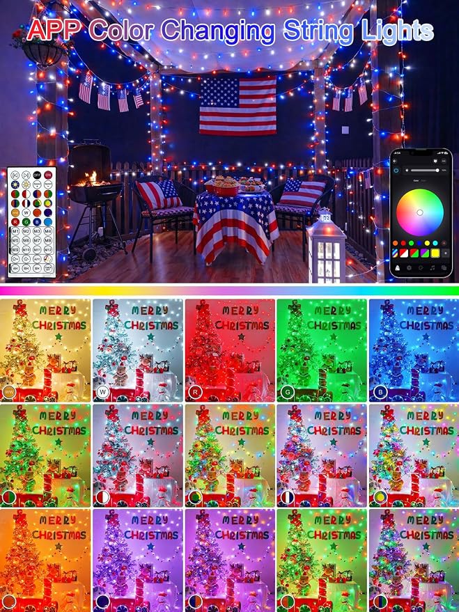 Smart Color Changing 4th of July Lights - Image 3