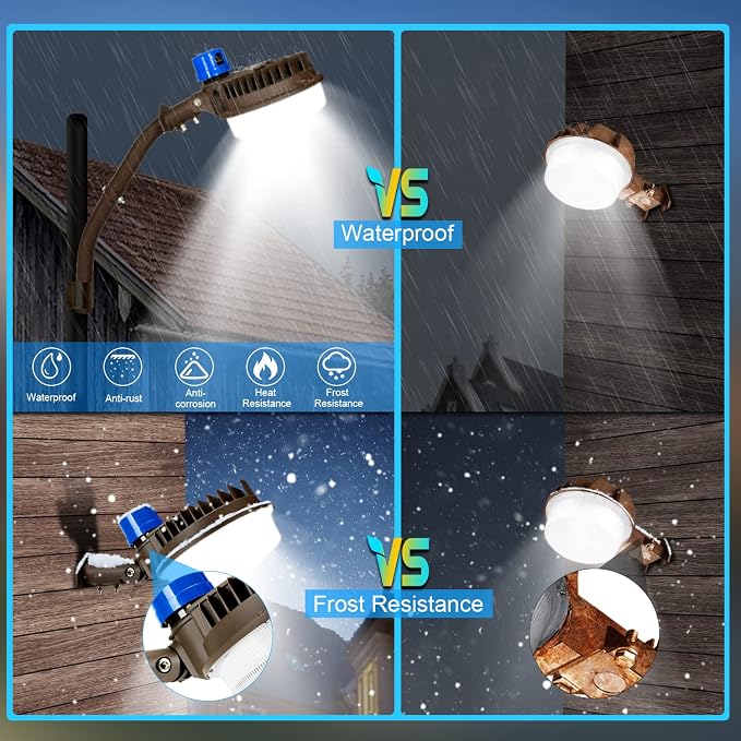 ledmo 120W LED Barn Light Dusk to Dawn Adjustable Angle - Image 7