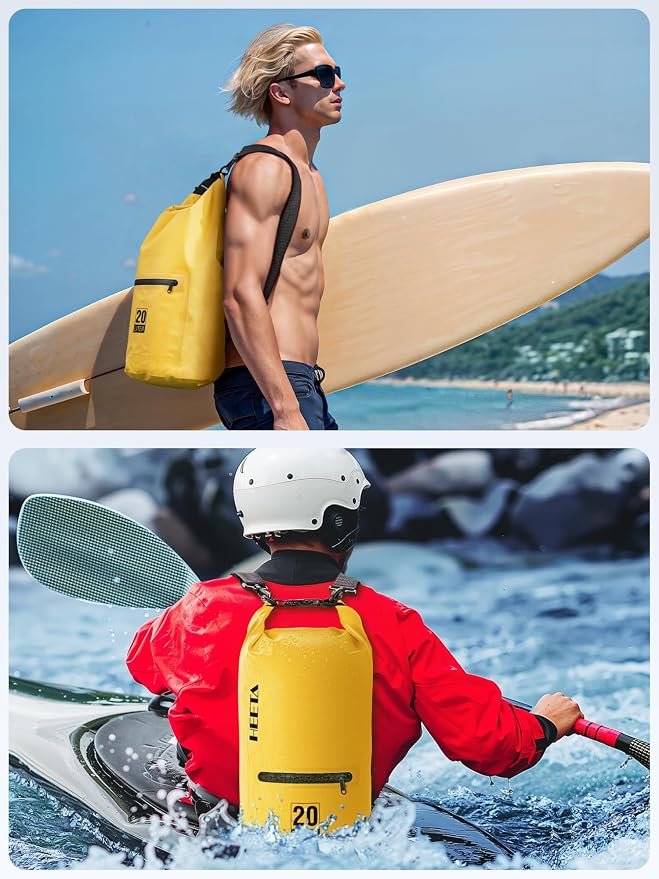 HEETA Waterproof Dry Bag with Front Zippered Pocket - Image 5