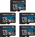 TEAMGROUP GO Card 128GB x 5 Pack MicroSDXC UHS-I U3 V30 4K by TEAMGROUP