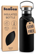 Bambaw Insulated Water Bottle 24 oz, Double Wall Stainless Steel Water Bottles by Bambaw