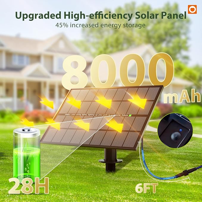 addlon 102FT Solar String Lights Outdoor Waterproof - Image 6
