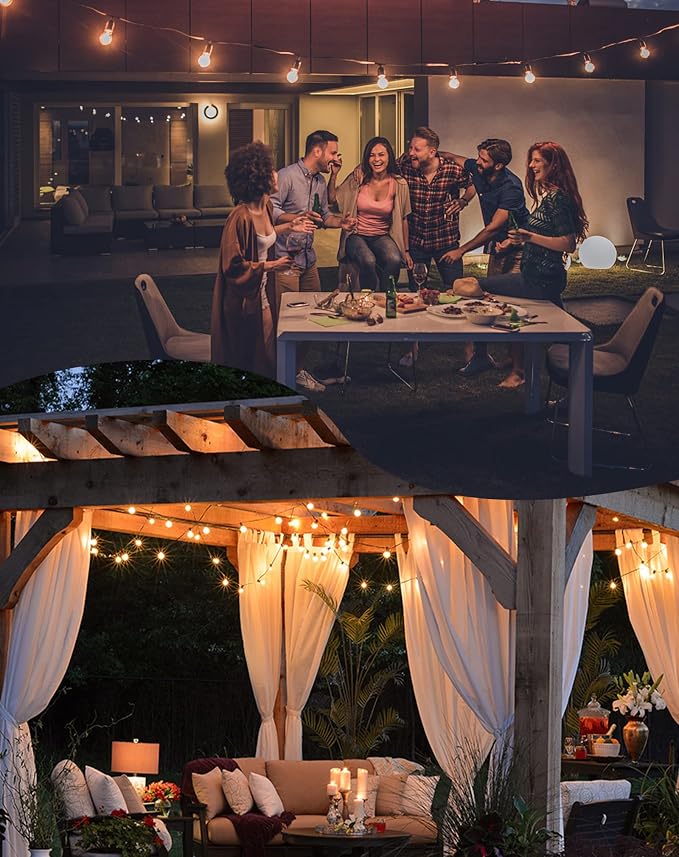Zuske Outdoor String Lights, 25FT Patio Lights - Image 8