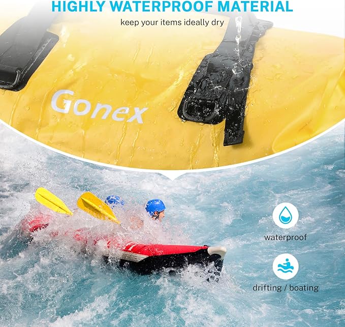 Gonex 40L 60L 80L Extra Large Waterproof Duffle Travel Dry Duffel Bag Heavy - Image 2