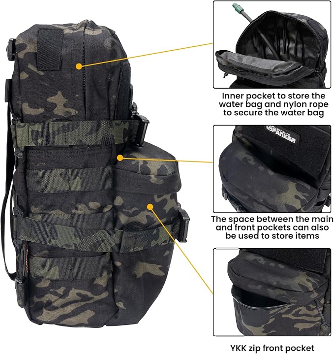 EXCELLENT ELITE SPANKER Tactical MOLLE Hydration Backpack Water Bladder Carrier - Image 4