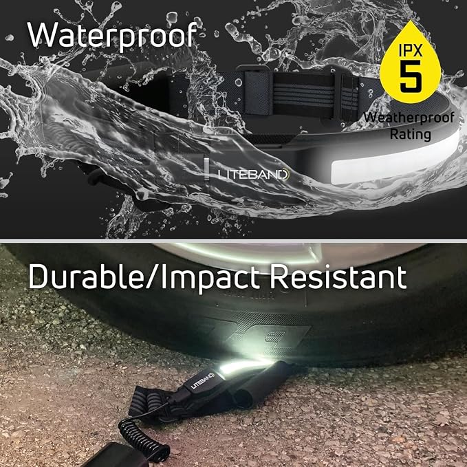 LITEBAND PRO Multi-Beam Rechargeable LED Headlamp, 2500 Lumens, 210° Wide Beam - Image 8