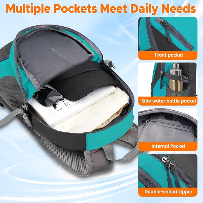 sunhiker Small Hiking Backpack Women Men 20L Lightweight Travel Backpack - Image 2