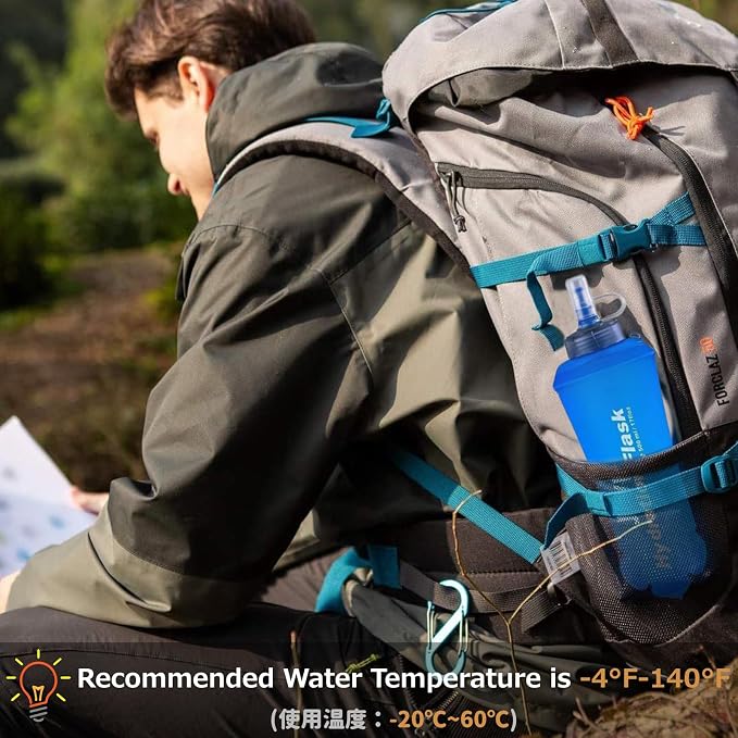 Azarxis TPU Soft Flask Collapsible Water Bottles BPA-Free 250ml 350ml 500ml - Image 5