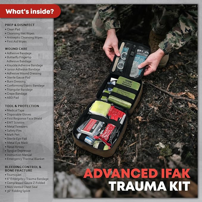 144 Pcs Advanced Trauma First Aid Kit - Image 2