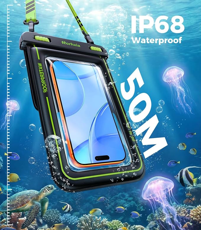 Rorhxia IP68 Waterproof Phone Pouch Double Space, Floating Waterproof Phone Case - Image 8