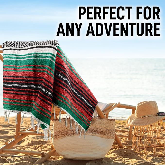 Hydration Nation Authentic Extra Large Mexican Blanket - Image 5