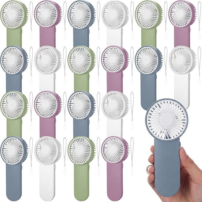 Sumind 20 Pcs Small Personal Portable Fan Mini Handheld Bulk 1 Speed Electric by Sumind