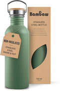 Bambaw 24 oz Stainless Steel Water Bottle, Dishwasher Safe, Non Insulated by Bambaw