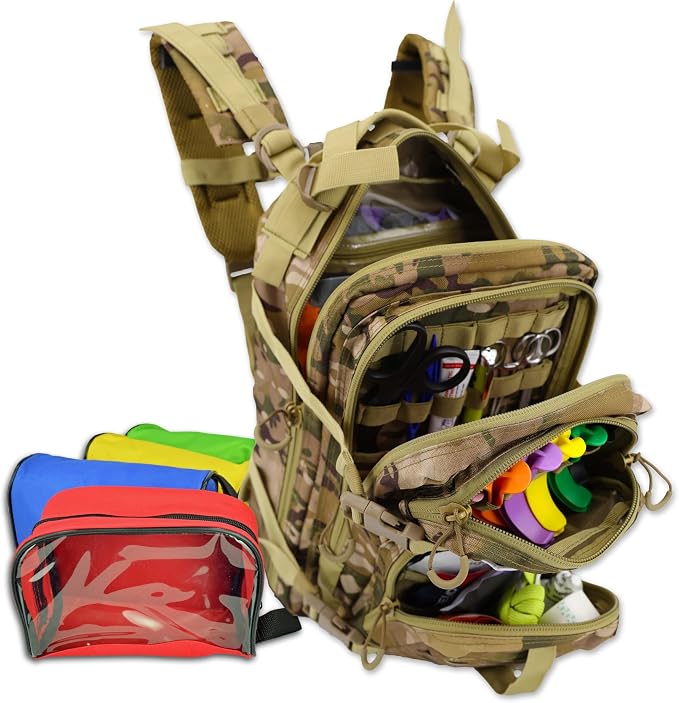 Lightning X Stocked EMS/EMT Trauma & Bleeding First Aid Responder Medical by LightningXProducts