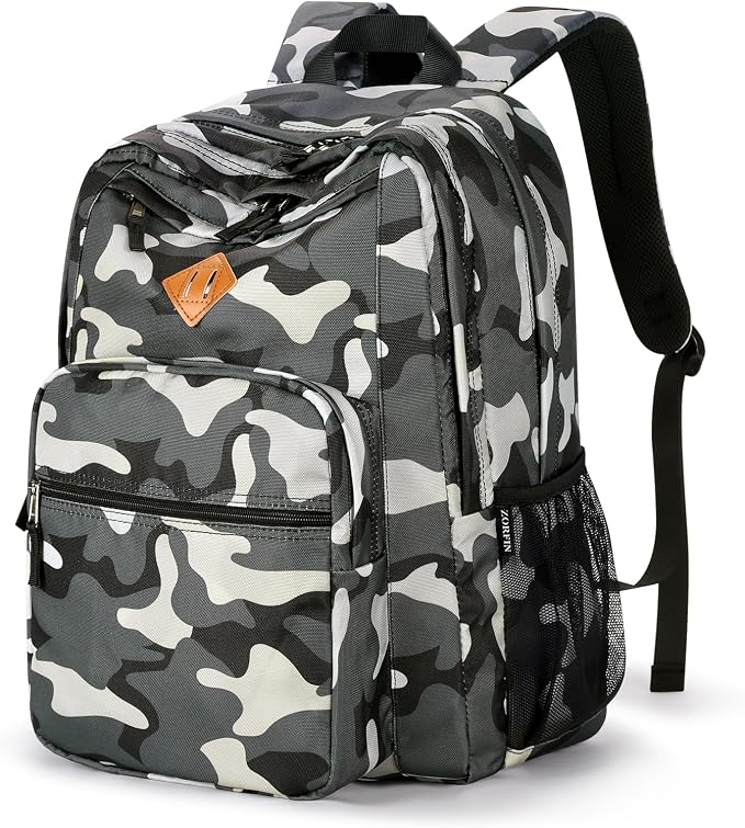 ZORFIN 26L Backpack for College, and Travel: Water Resistant Bookbag by ZORFIN-SimpleYetChic