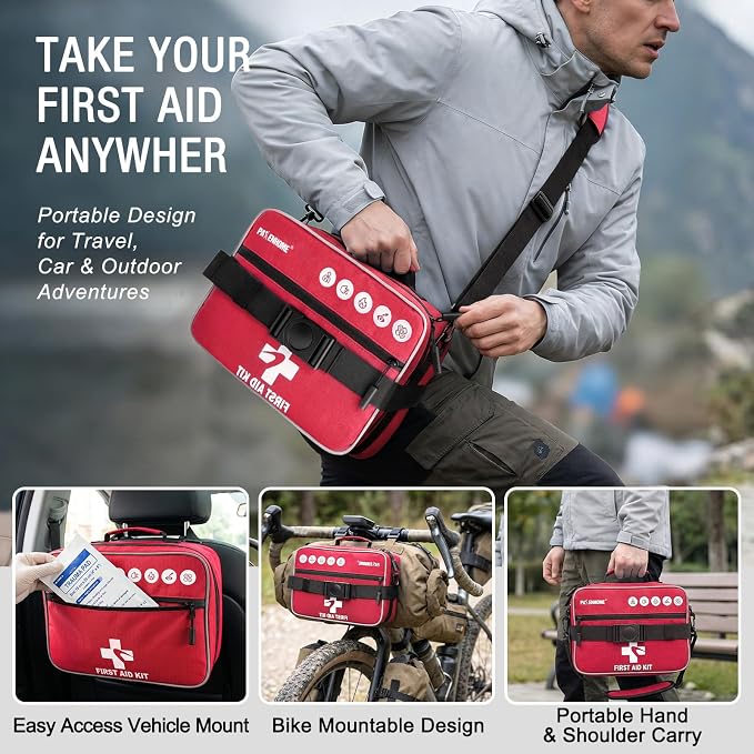 527 PCS Advanced First Aid Kit – 6-in-1 Modular Waterproof Well-Organized - Image 4