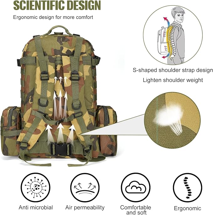 Large Military Tactical Backpack - Image 5