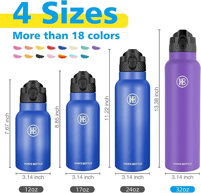 han's bottle Sports Water Bottle - 32 Oz - Image 2