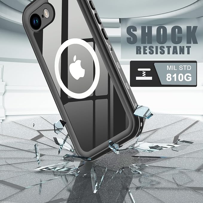 for iPhone 16e Case Waterproof, Full-Body Hard Case Built-in - Image 3
