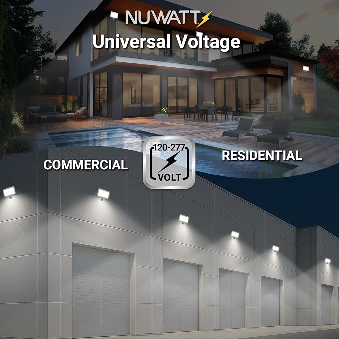 NUWATT 30W LED Flood Light, 3CCT 3000K/4000K/5000K Selectable, IP65 Waterproof - Image 8