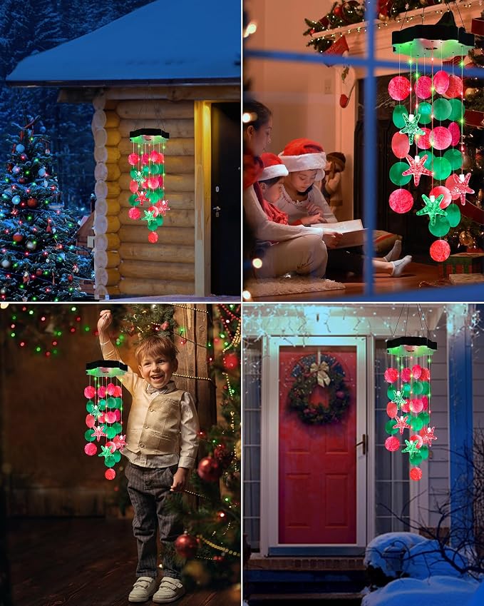 Toodour Solar Decorative Lights Outdoor, Solar Wind Chimes Outside Decorative - Image 5
