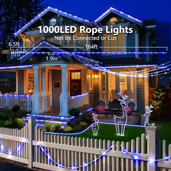 KNONEW 164FT 1000LED Rope Lights - Image 5
