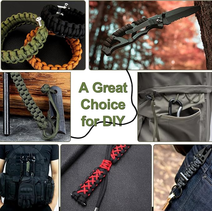 Paracord 550, 7 Triple Strands Utility Rope, Parachute Cord - Image 4