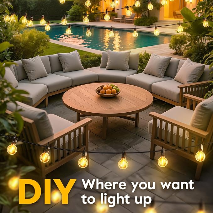 Minetom Solar Outdoor Lights - 108 FT Solar String Lights - Image 5