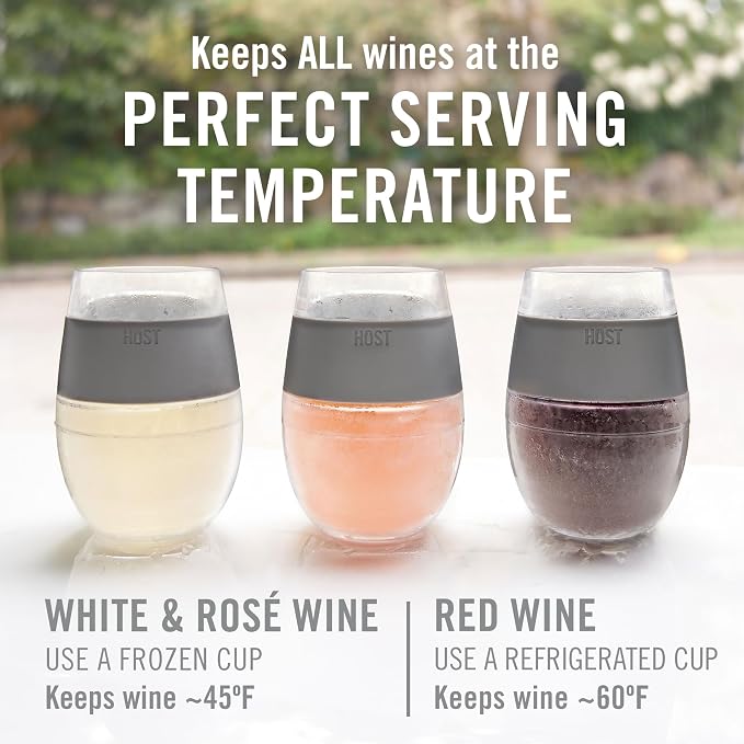 Host Cooling Cup Set of 1 Plastic Double Wall Insulated Freezable Drink - Image 3