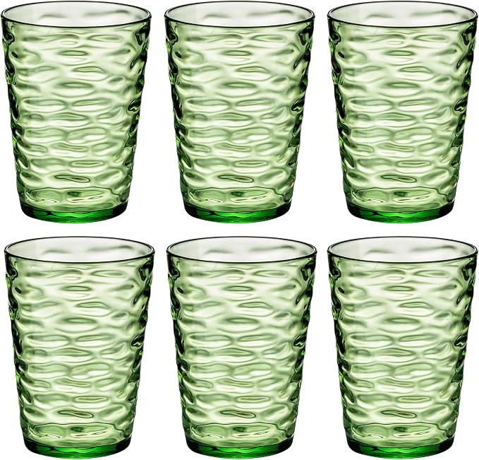 14-ounce Plastic Tumblers, Acrylic Drinking Glasses, Shatter-Proof, by ZAINCA