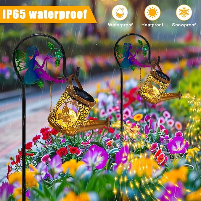 Solar Lights Garden Decorative, Solar Watering Can - Image 4