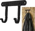 "Mystic Colonial Medieval Hand-Forged Iron Double Wall Hooks 1 Pc | Rustic by SaKeGa