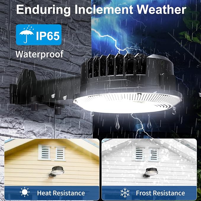 Olafus 170W LED Barn Light, Dusk to Dawn Outdoor Lighting - Image 6