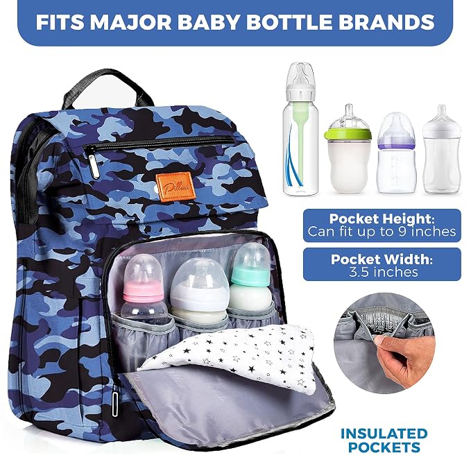 PILLANI Baby Diaper Bag Backpack - Image 4