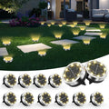 Solar Ground Lights Outdoor, 12 Pack Solar Lights Outdoor Waterproof, Mini Flat by Unknown