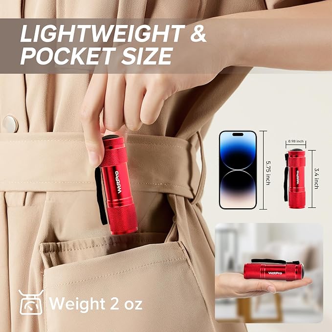 WdtPro LED Mini Flashlights, Super Bright Flashlight - Image 3