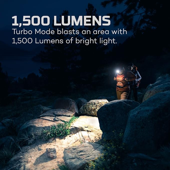 NEBO Transcend 1500 Rechargeable Headlamp | 1, 500 Lumens, 5 Light Modes - Image 2