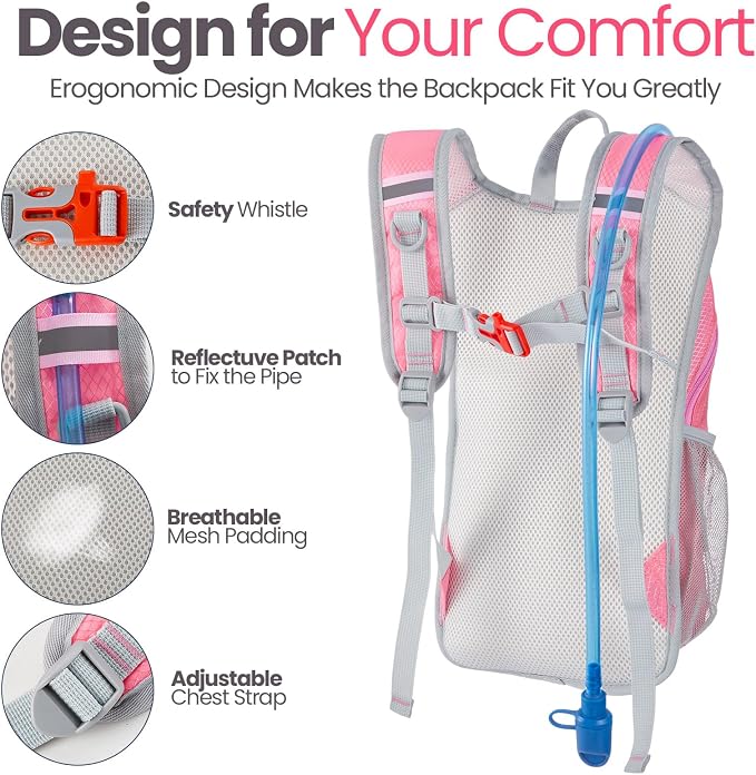 Shinylin 2 Pcs Kids Hydration Backpack - Image 3