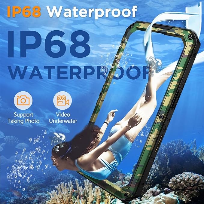 Mitywah Waterproof Case for iPhone 16 Pro Max, Heavy Duty Metal Cover - Image 3