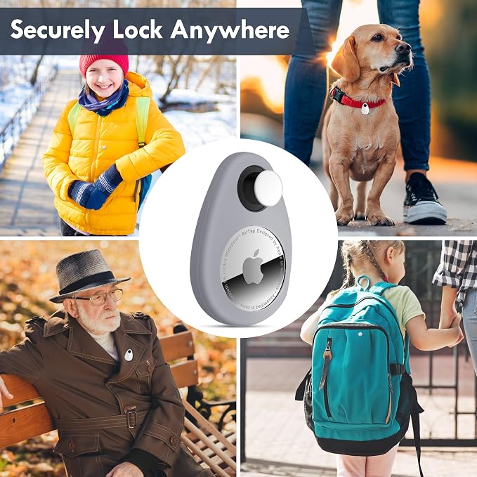 Airtag Holder for Kids Hidden 4 Pack Upgraded GPS Tracker Case, Anti-Removal - Image 5