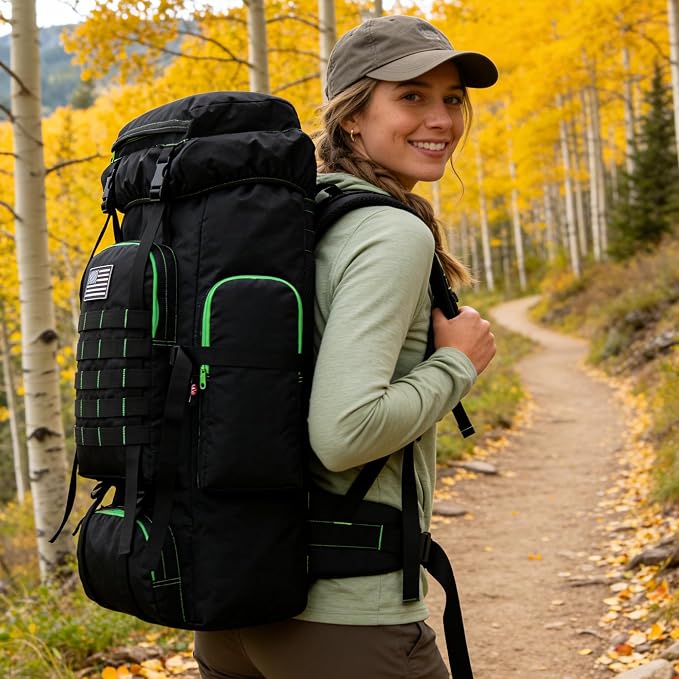 Hiking Backpack for Men 70L/100L Camping Backpack Military Rucksack Molle 3 - Image 8