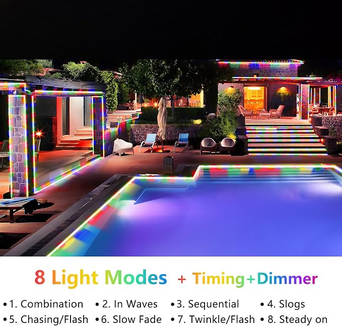 KNONEW 164FT 1000LED Rope Lights - Image 2